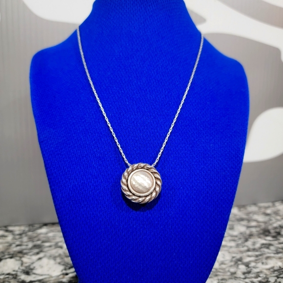 RARE RETIRED BRIGHTON MAGIC HAMMERED PENDENT NECKLACE NWOT - Picture 1 of 4